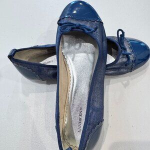 Lands End Navy Flats - Girls Size 4